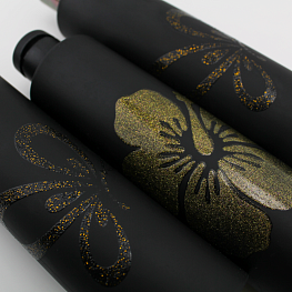 Silk-screen printing by glitter